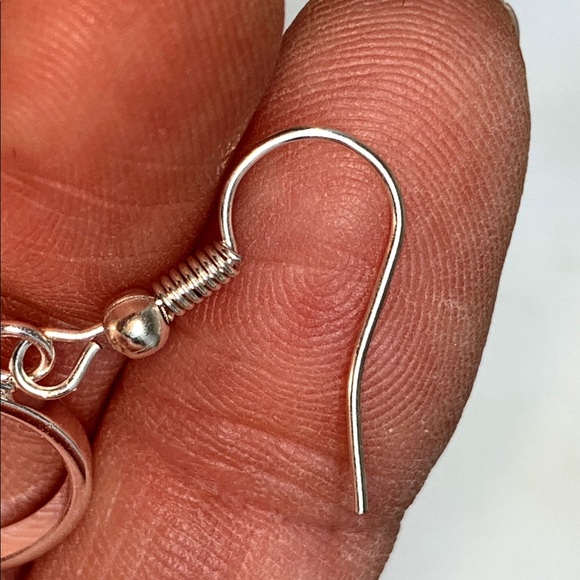 Heart Shaped Citrine Point Earrings - Picture 8 of 16